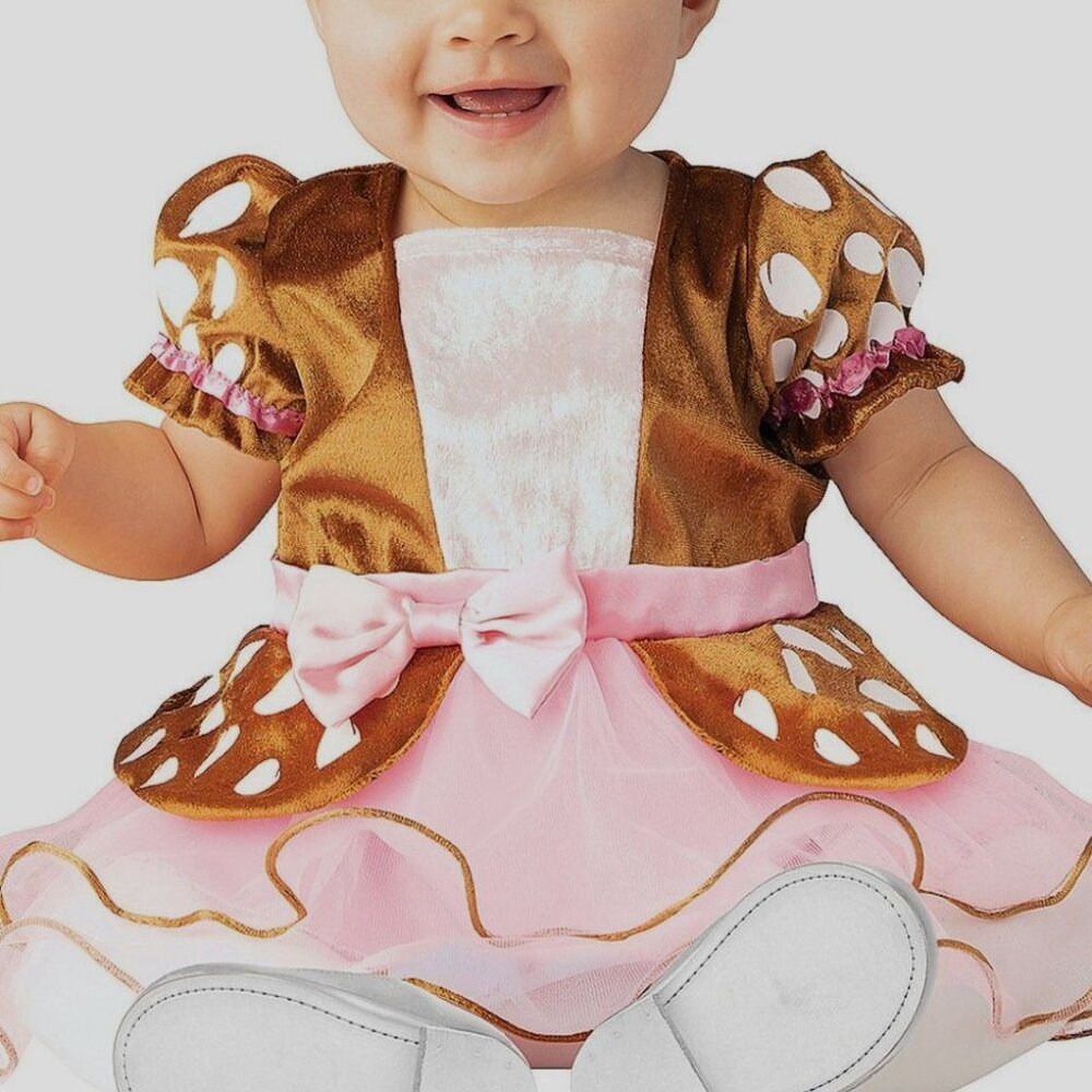 BABY DEER BABY GIRL Tutu Halloween Costume SIZE 6-12 MONTHS NEW - Picture 2 of 6